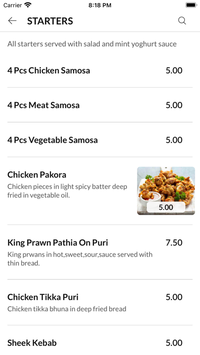 Shapla Indian Restaurant Screenshot
