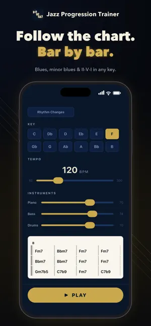 Jazz Progression Trainer screenshot 2