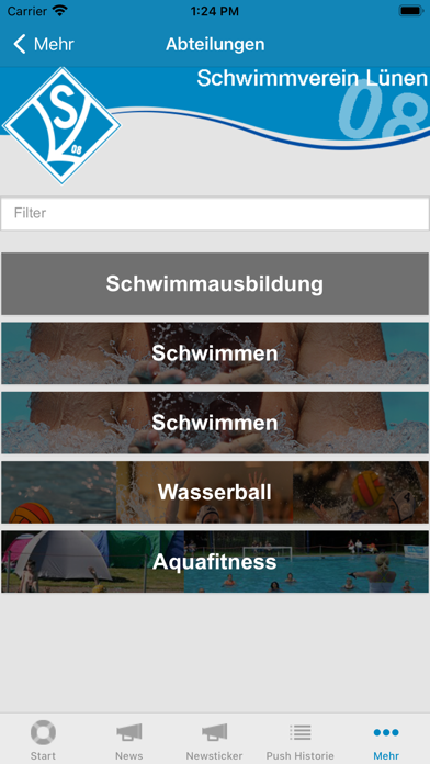 Schwimmverein Lünen 08 Screenshot