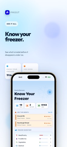 Frost - Freezer Tracker screenshot