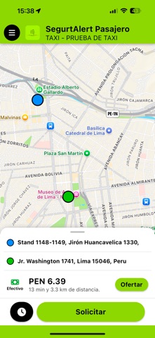 SegurtAlert Pasajero screenshot
