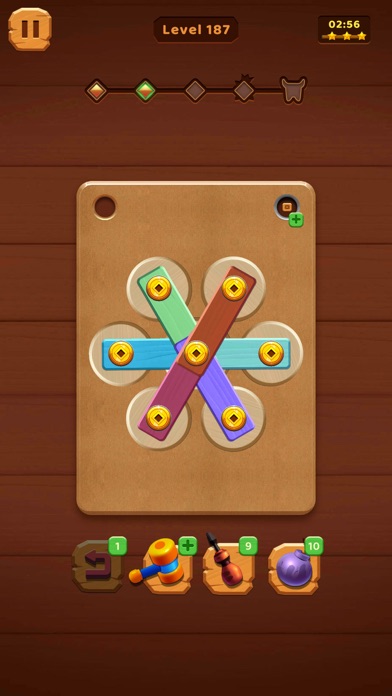 Nuts Bolts Wood Puzzle Games Screenshot