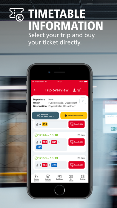 Rheinbahn App & eezy.nrw Screenshot