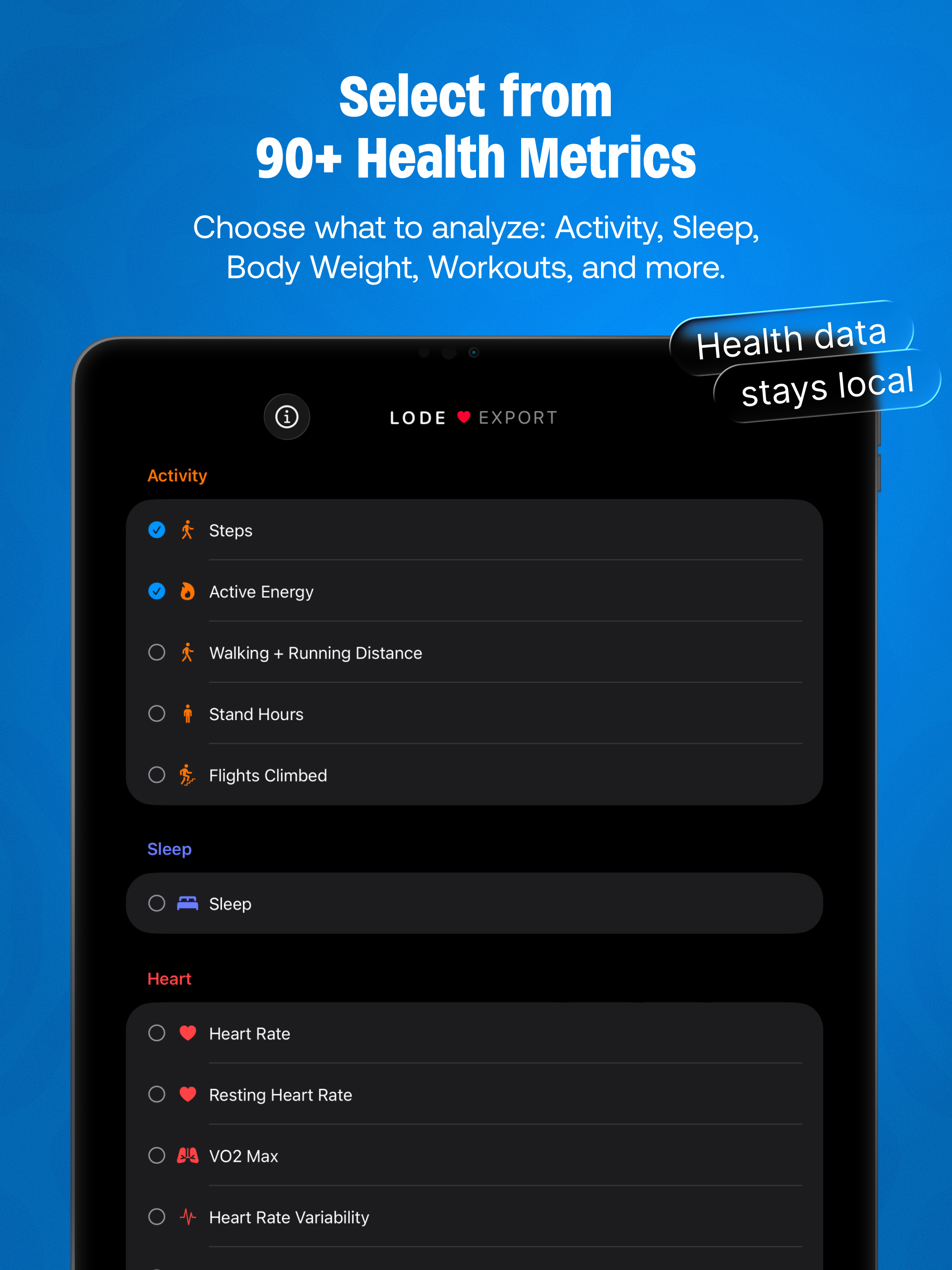 Lode: Health Export for AI