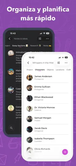 Captura de pantalla de Story Planner Para Escritores en iPhone 3
