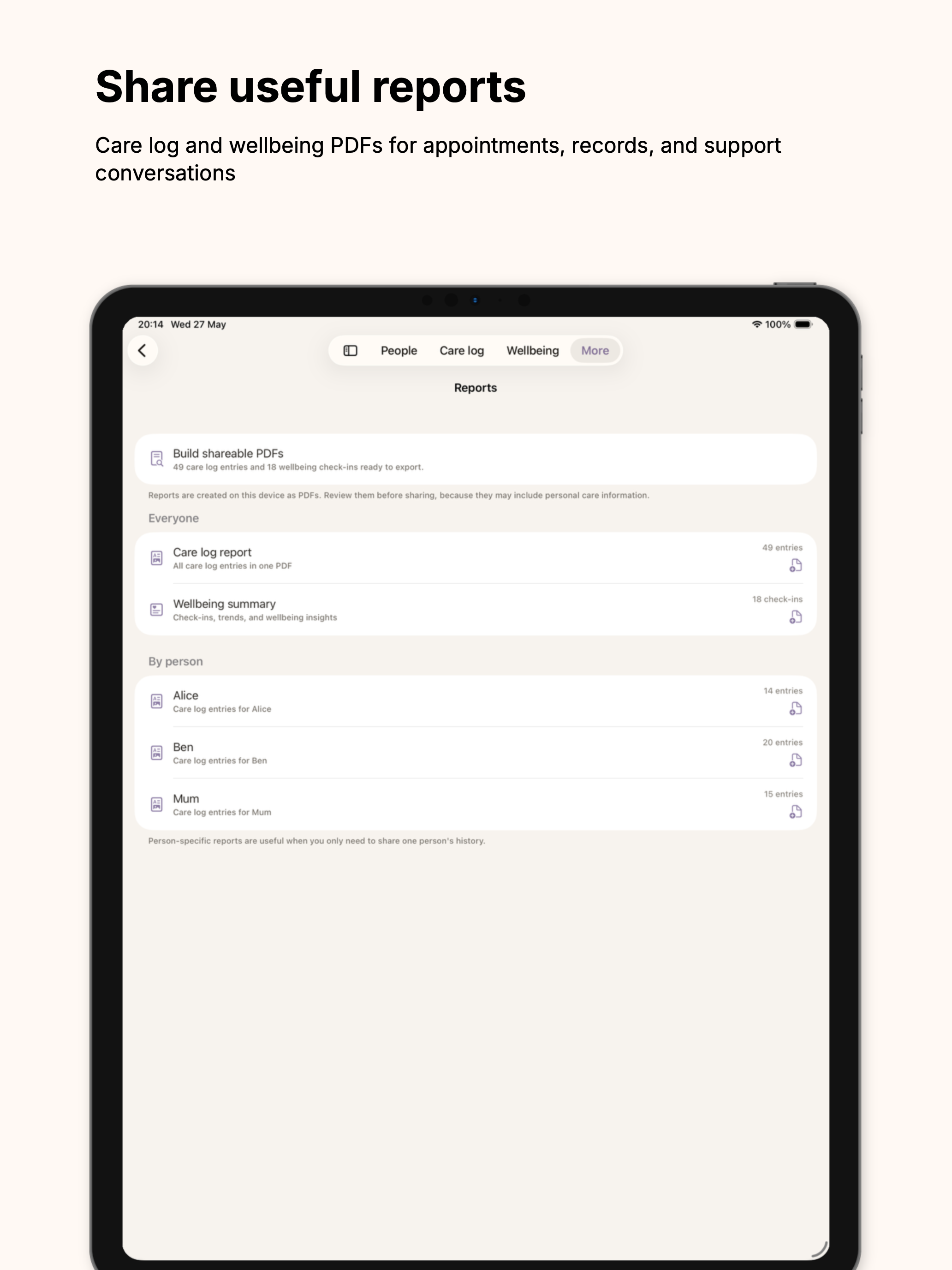 Supported: Carer App screenshot 15
