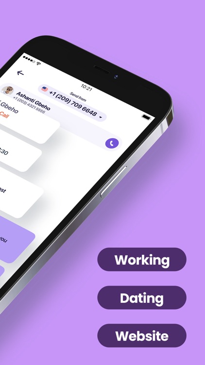 Talk Num: 2nd Text Number App