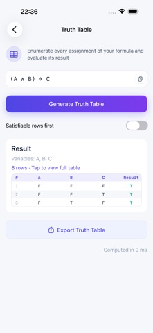 LogicTutor screenshot 2