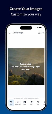 Good Morning Afternoon Night iPhone screenshot