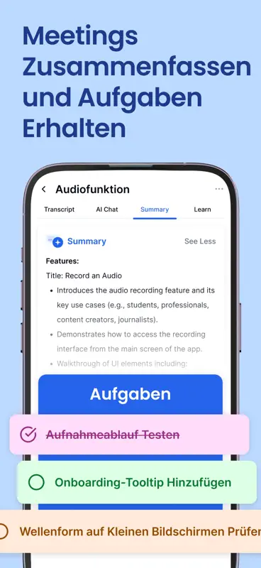 Transkriptor: Sprache zu Text screenshot 3 of 10