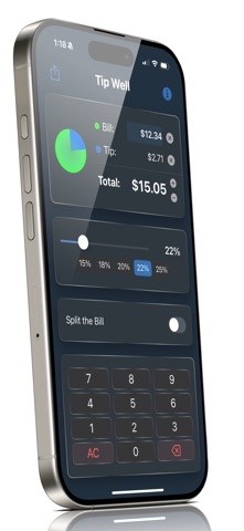 Tipping Well – Tip Calculator Screenshot 1 of 7