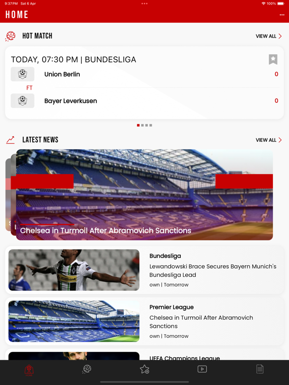 Screenshot #4 pour Hola Football - Live Score