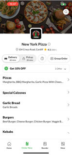 New York Pizza Cardiff, screenshot 2