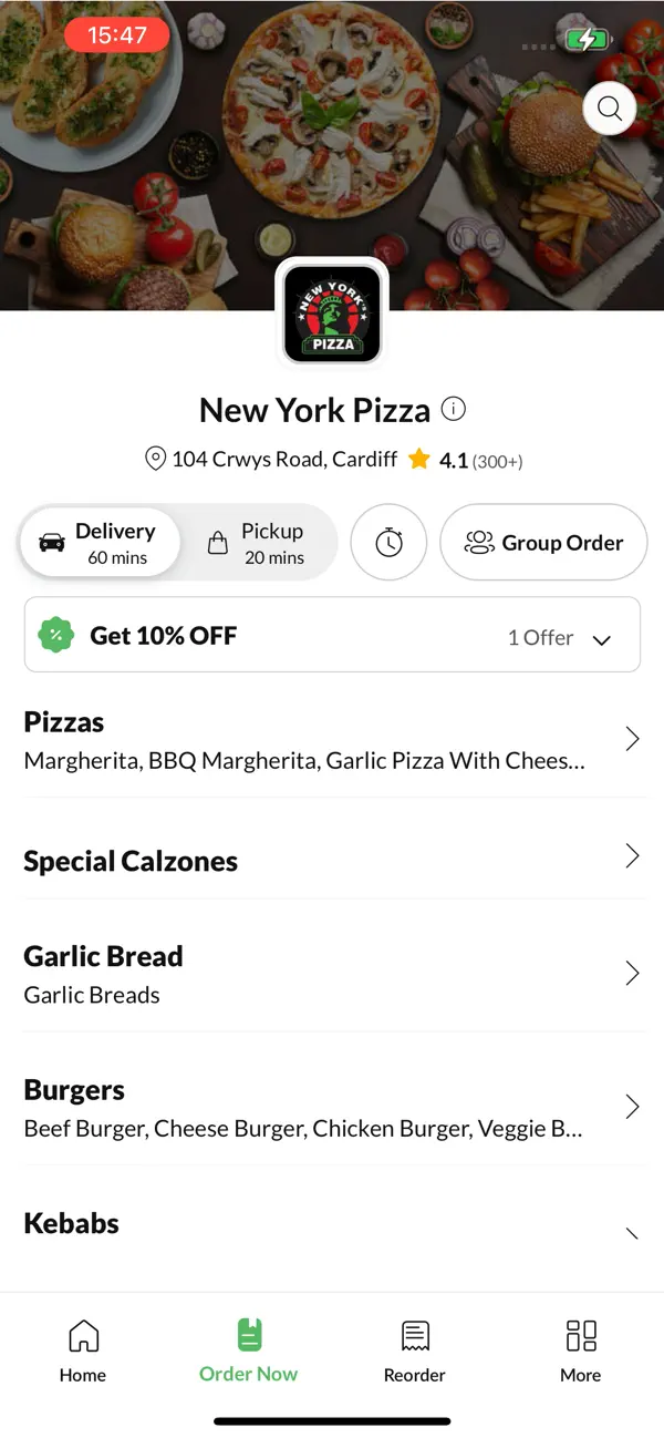 Screenshot #2 pour New York Pizza Cardiff,