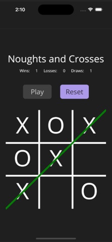 MCC Noughts and Crosses iPhone screenshot