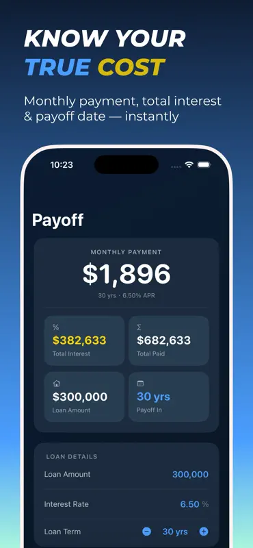 Payoff - Mortgage Calculator screenshot 1 of 4