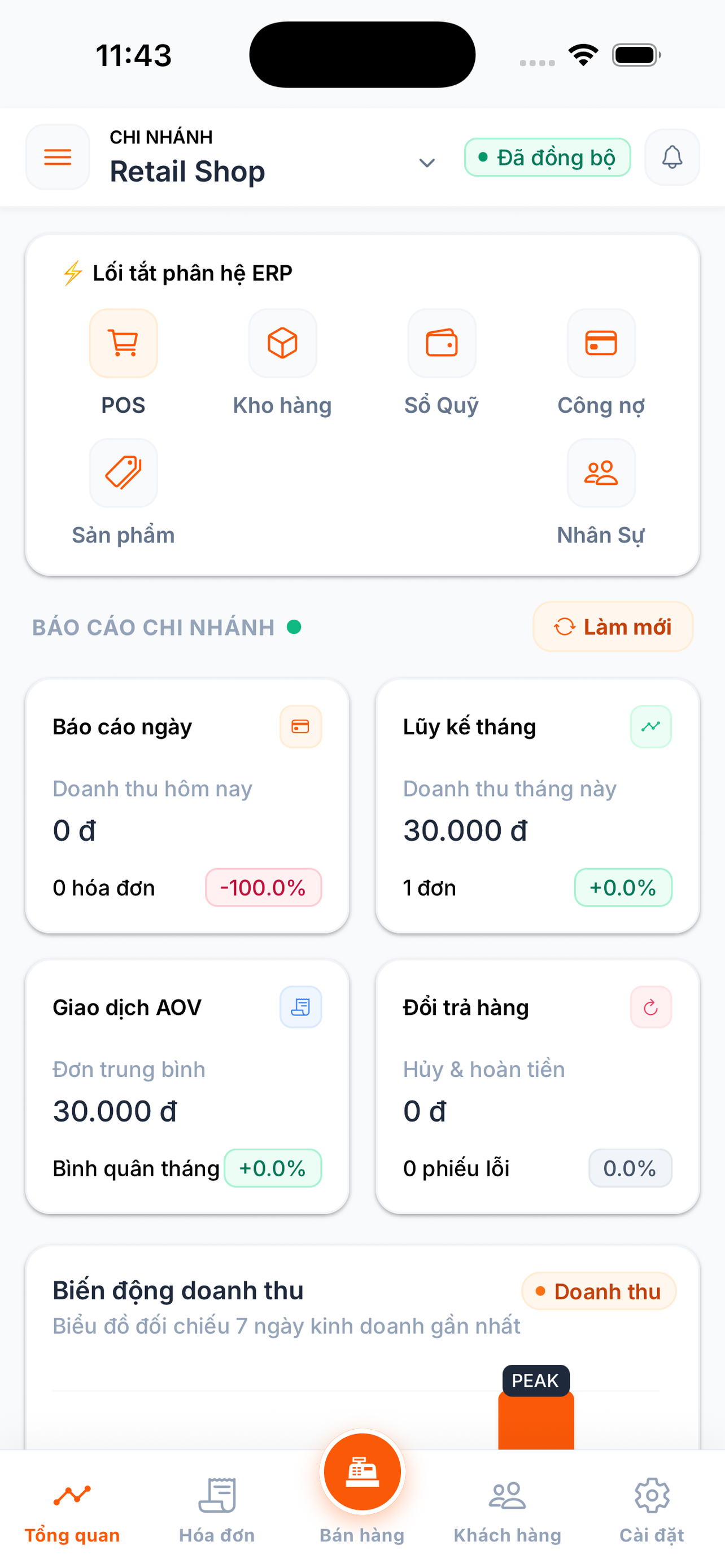 Ứng dụng bán hàng - Oni POS