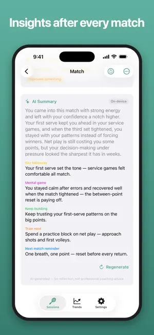 Point by Point: Tennis Journal screenshot 1