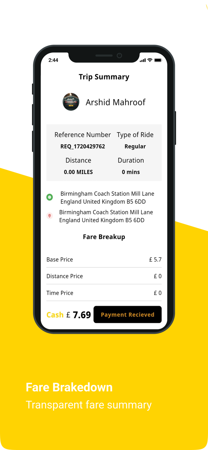 Birmingham Taxis Driver