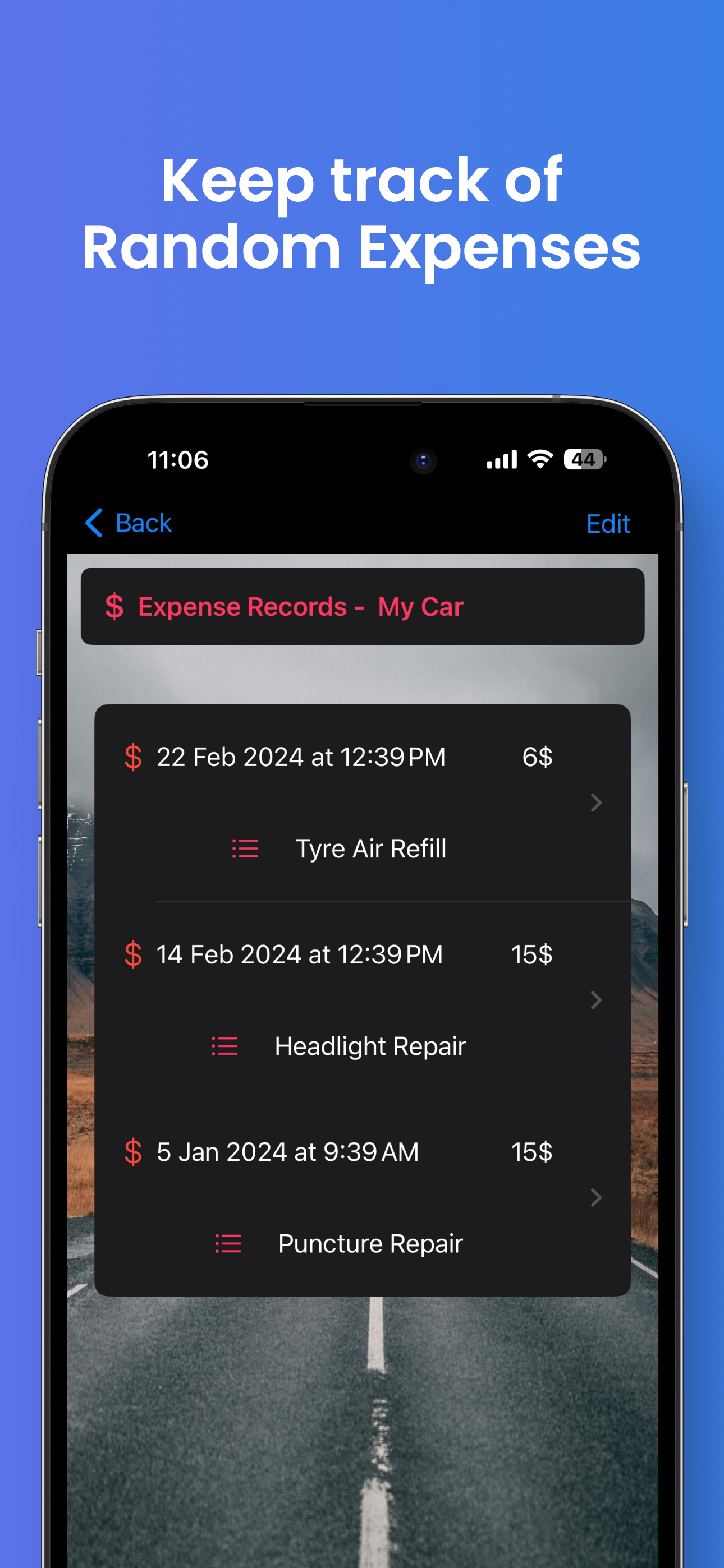 Car Log Diary