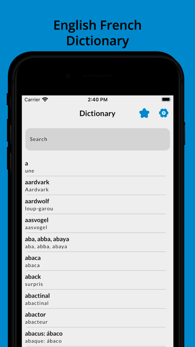 French English Dictionary! Screenshot