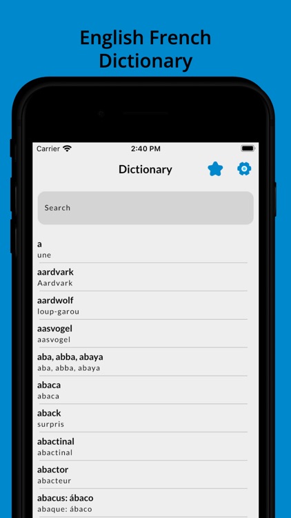 French English Dictionary!