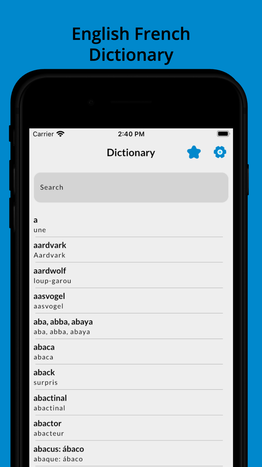 #1. French English Dictionary! (iOS) 由: Zubair Saleem