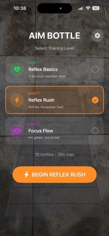 AimBottle iPhone screenshot
