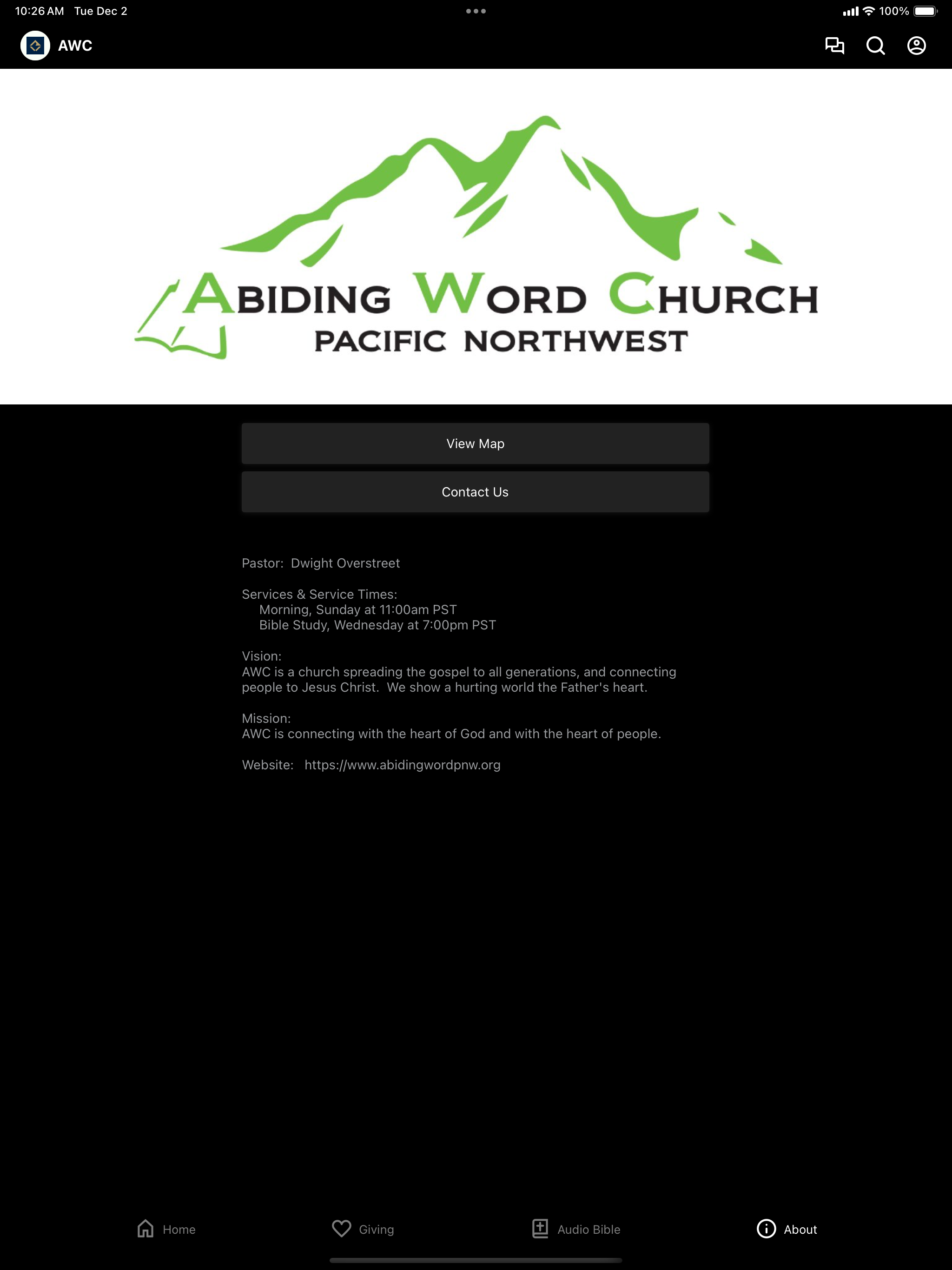 Abiding Word Church,Pacific NW