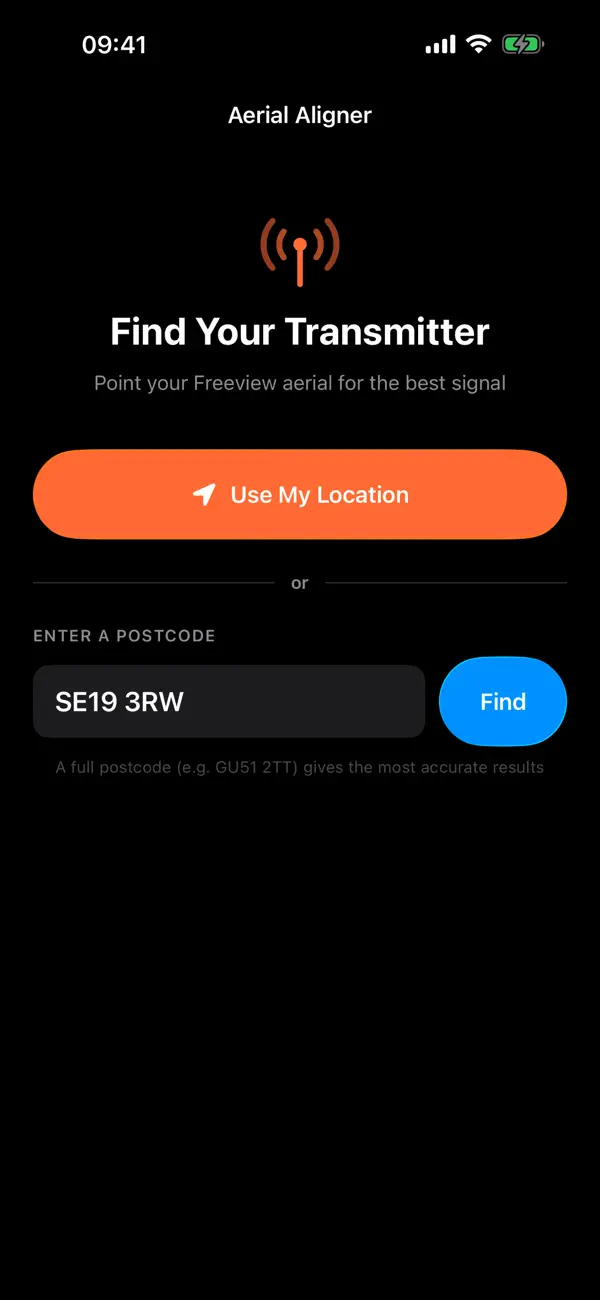 Screenshot #1 pour Aerial Aligner: Freeview UK