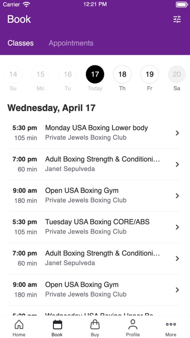 Private Jewels Fitness Screenshot