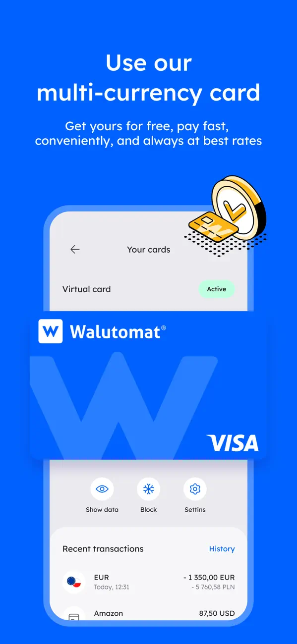 Screenshot #2 pour Walutomat Currency Exchange