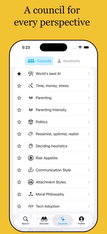 Council AI iPhone screenshot