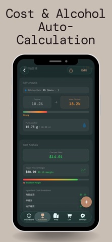 Recipe Sync - Cocktail Prep iPhone screenshot