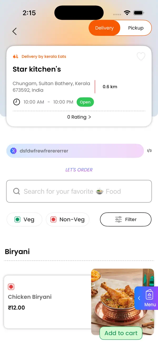 Screenshot #2 pour Kerala Eats