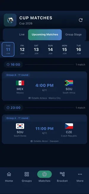 Soccer Cup 2026 Sim & Scores screenshot 3