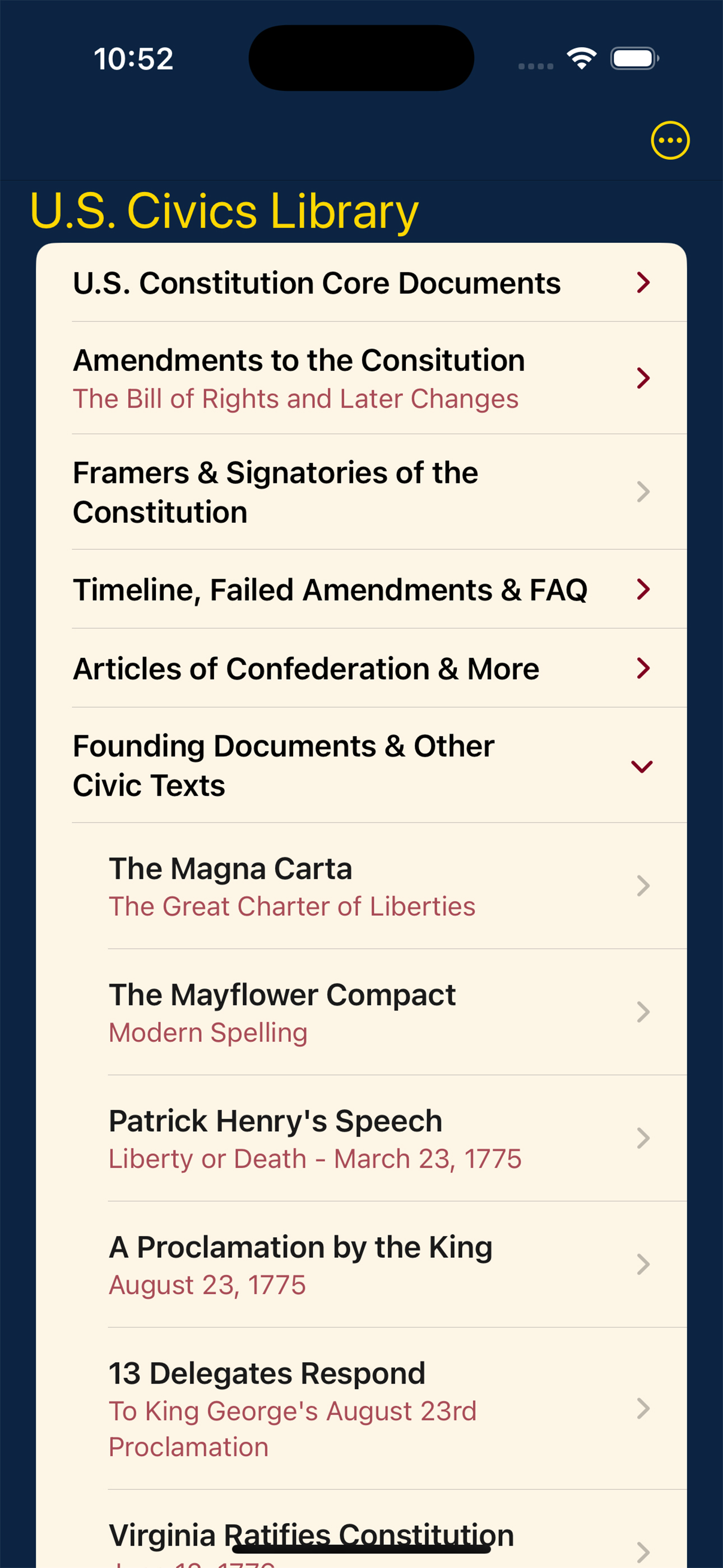 U.S. Constitution Reader