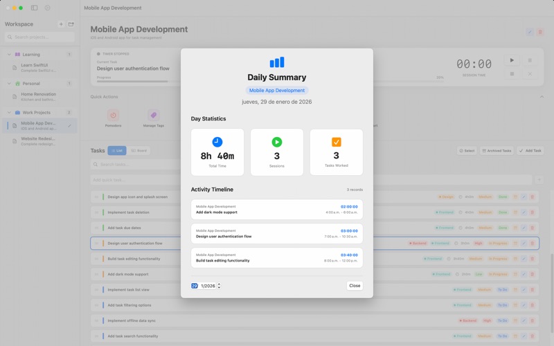 Task Matic - Time Tracker screenshot 3