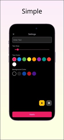 Strings - Large Text Display iPhone screenshot