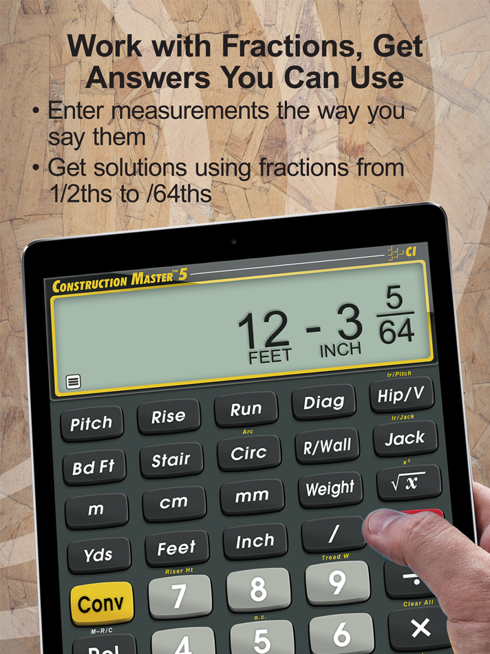 #4. Construction Master 5 Calc (iOS) 来自: Calculated Industries