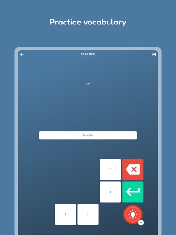Tobo: Learn French Vocabulary iPad screenshot