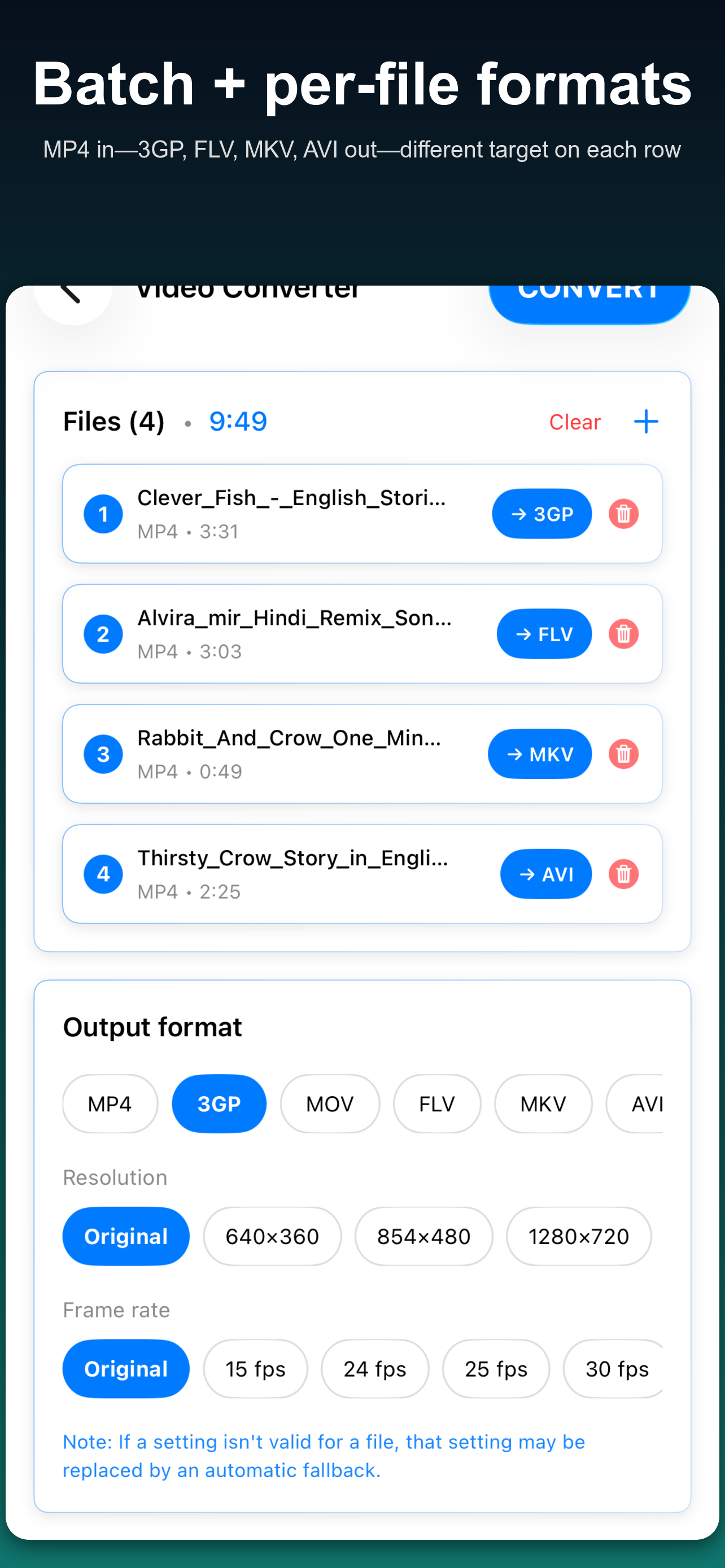 Video Converter: MP4 MKV 3GP screenshot 7