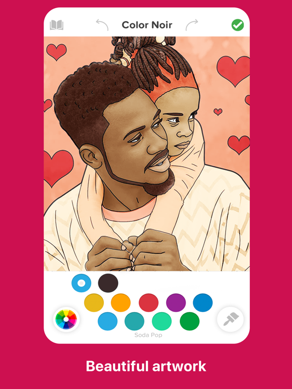 Colorful: Black Coloring Book iPad screenshot 4 - Reference app