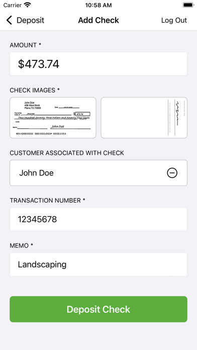 App screenshot