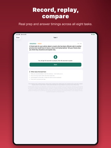 Canada English Test Prep iPad screenshot