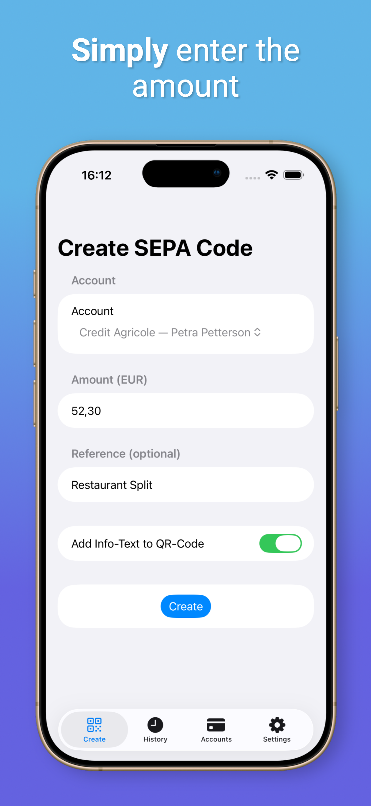 Giro Code Generator