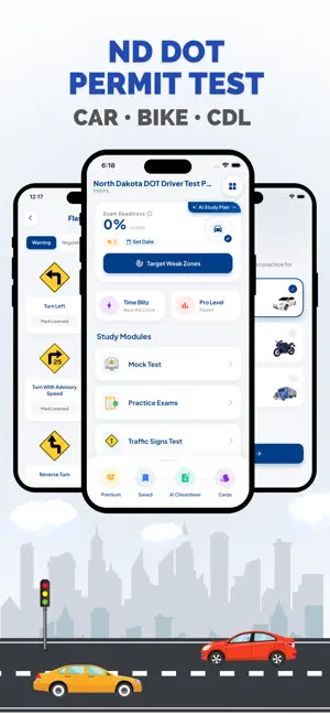 ND DOT Permit Practice Test screenshot 1