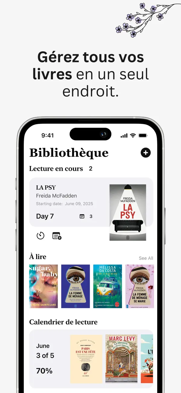Screenshot #1 pour BookMiles - Ma bibliothèque