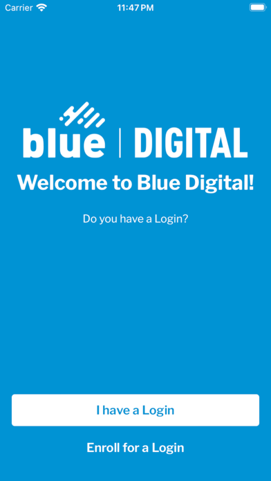 Blue Digital Screenshot