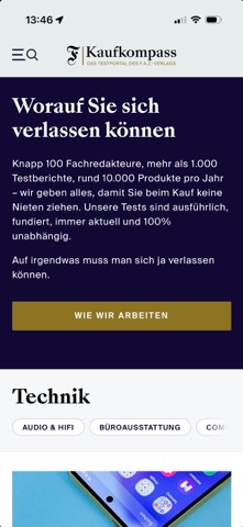 Kaufkompass screenshot